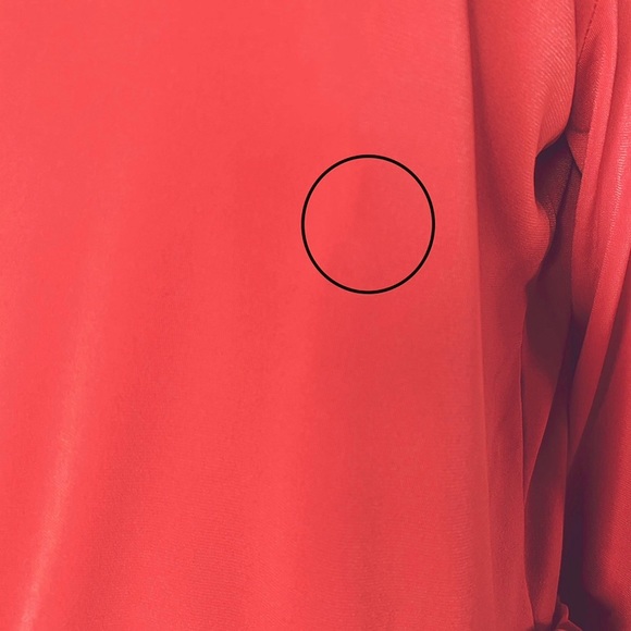 Ivanka Trump top in two-tone orange with ruffle - Picture 3 of 5